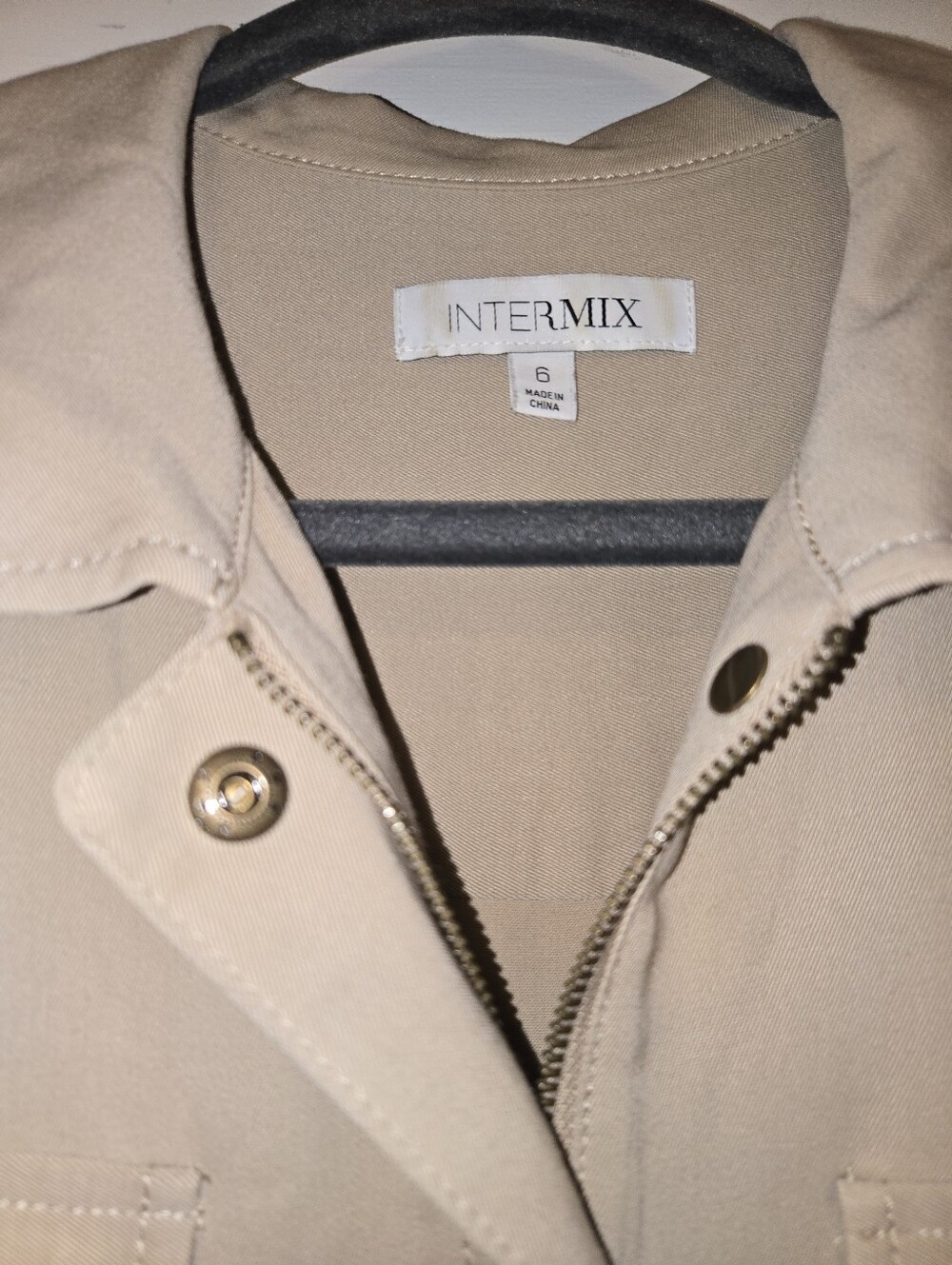 INTERMIX Sleeveless Jogger Jumpsuit Beige Viscose Elasthane Size 6